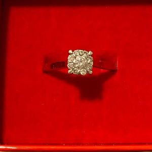 Engagement ring 14k real gold